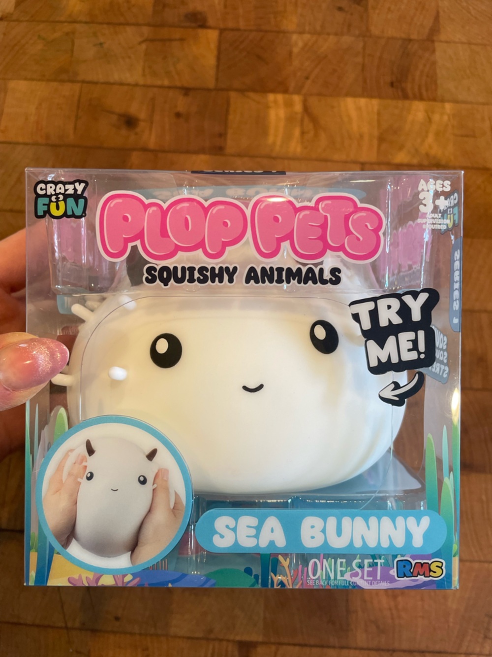 Squishy Plop Pets Sea Bunny
